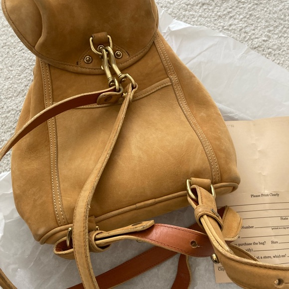 Vintage 90s  Dooney & Bourke Suede Leather Backpack main image 8